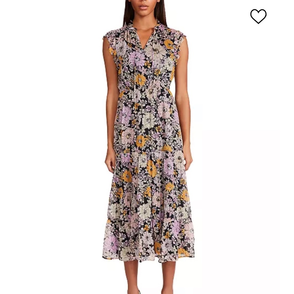 Steve Madden BB Dakota Orange Blossom Printed Dress